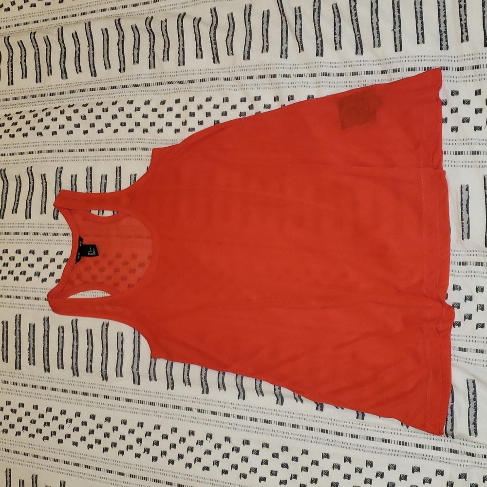 Racer back Red/Orange colored see-through top by H & M